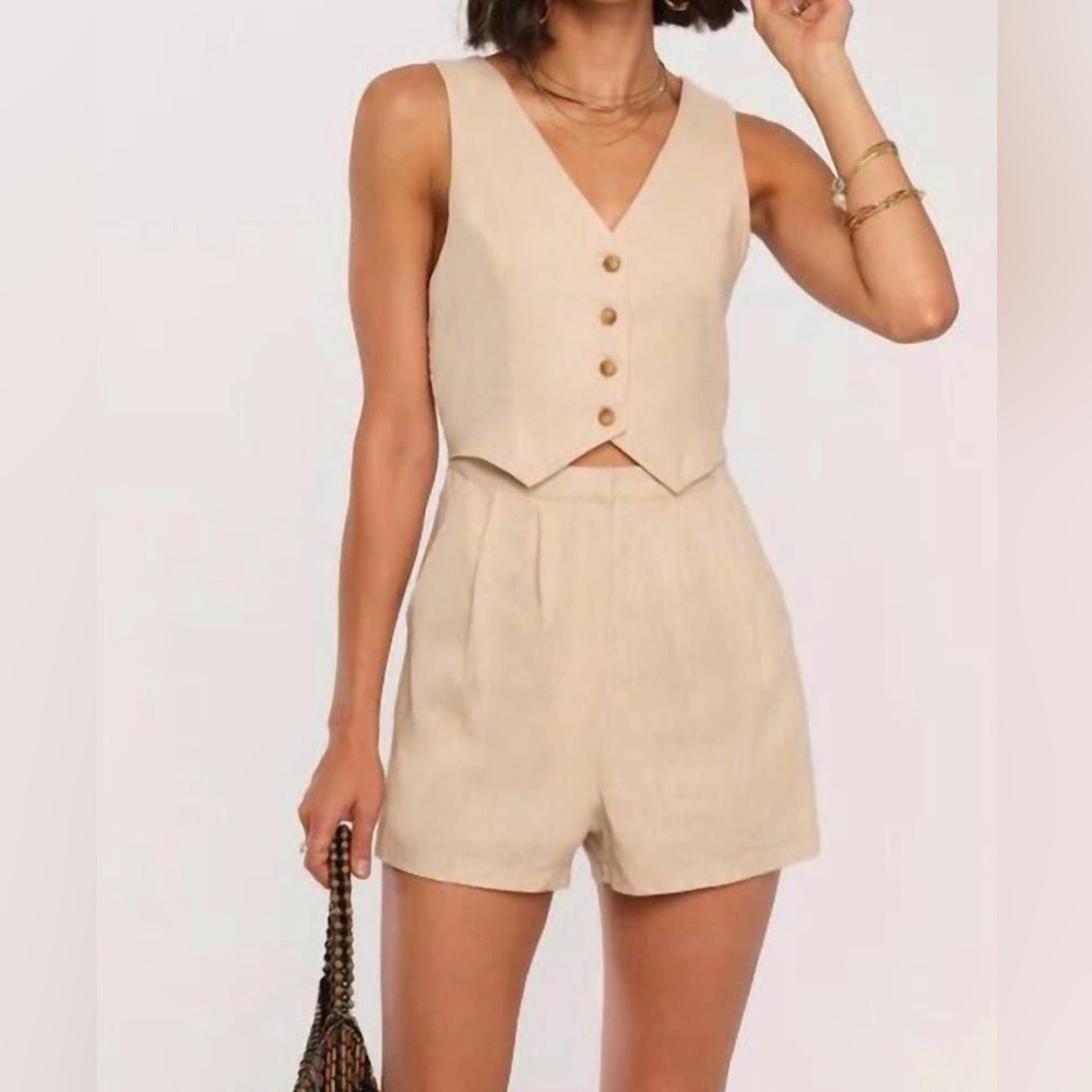 HEARTLOOM Oliver Romper in Color Bisque Size L